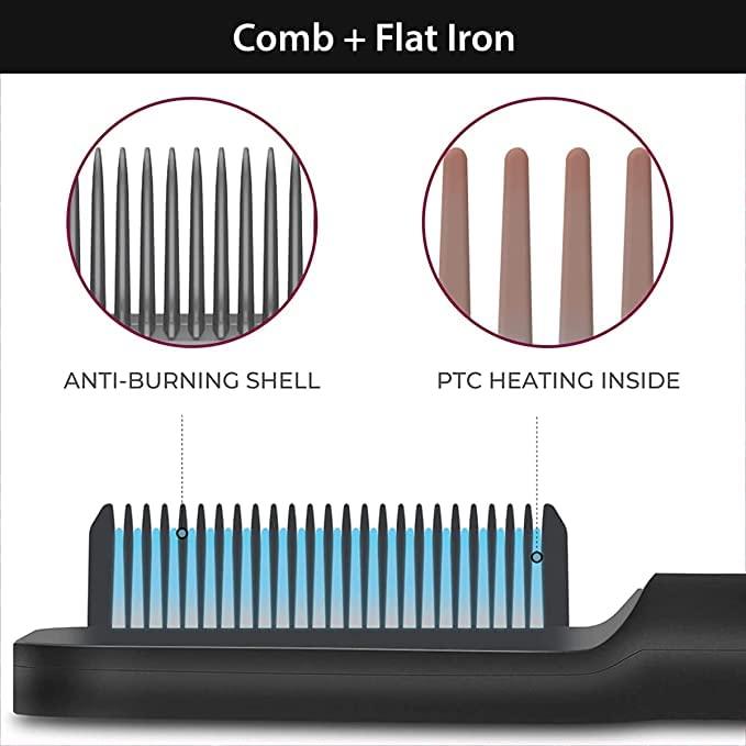 Professional Electric Hair Straightener Comb Brush